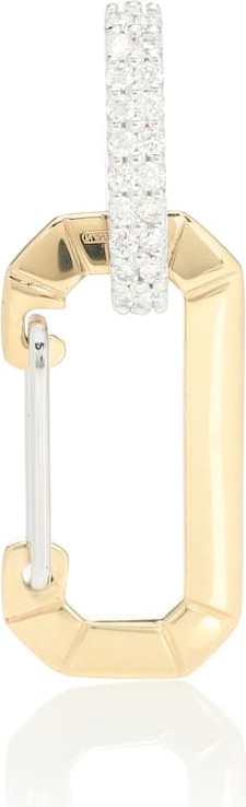 Eera Chiara 18kt gold single earring with diamonds