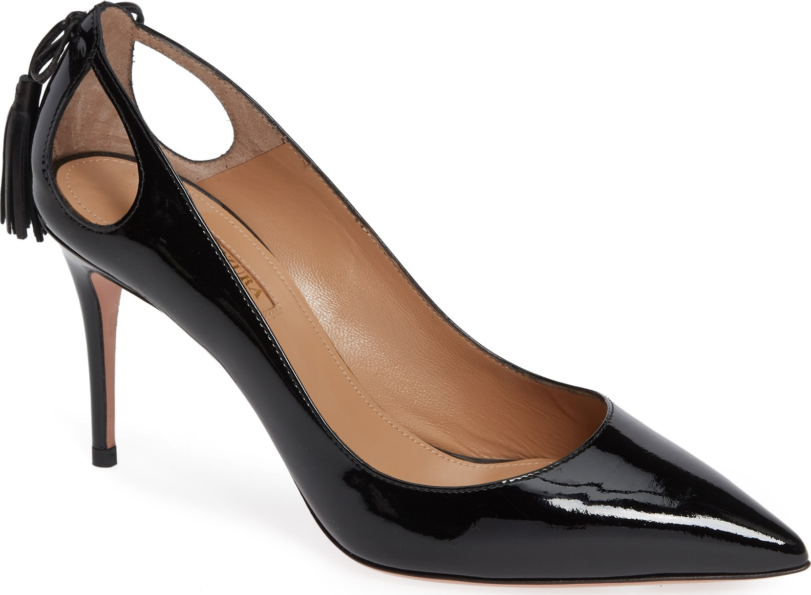 Aquazzura Forever Marilyn Tassel Pointy Toe Pump