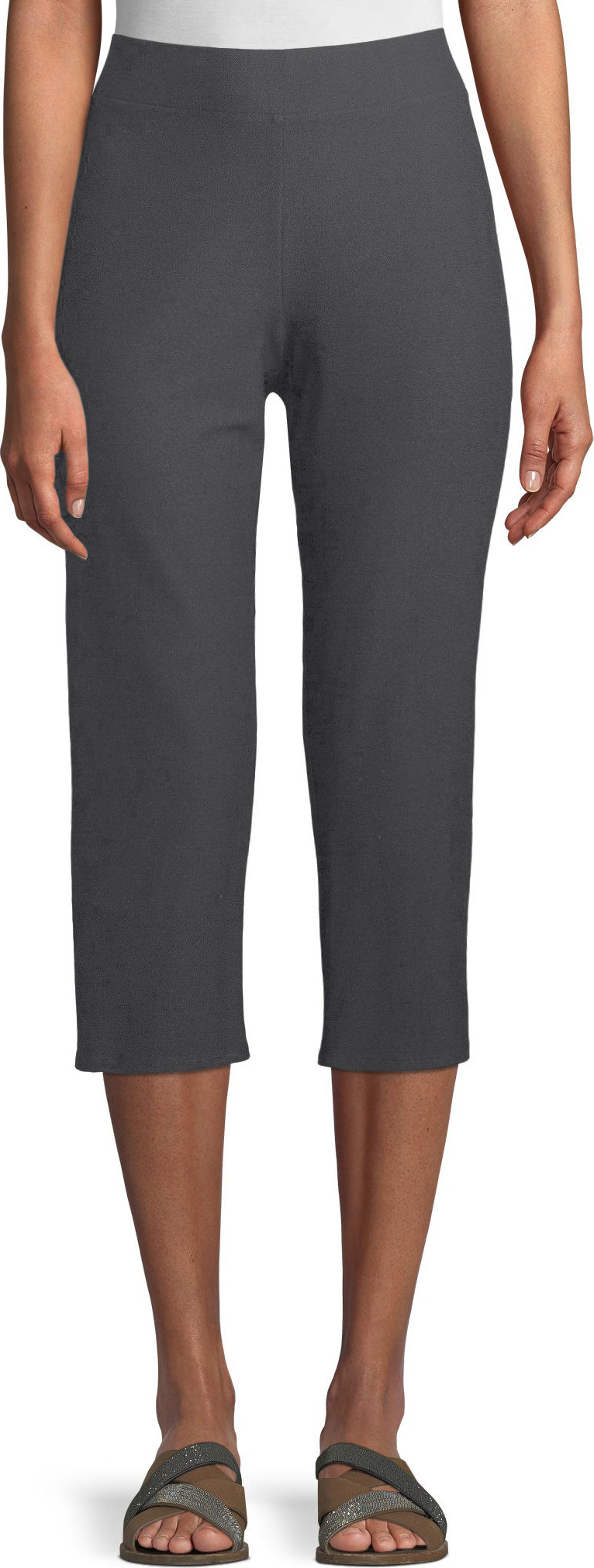 Eileen Fisher Slim Crepe Capri Pants