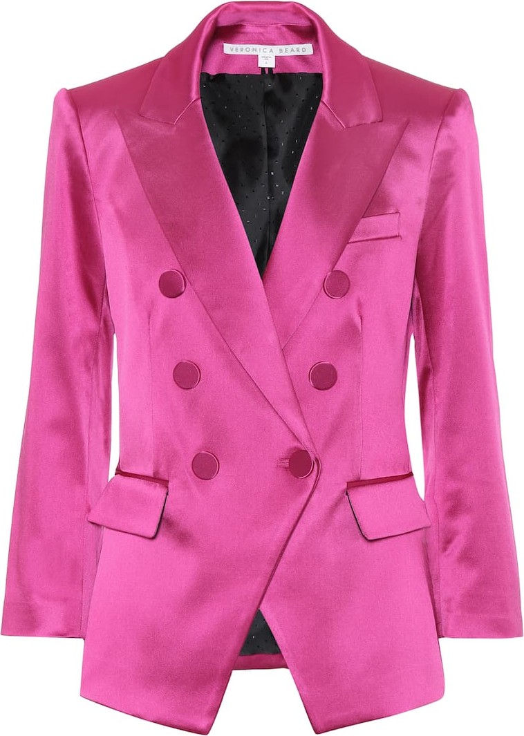 Veronica Beard Empire satin blazer