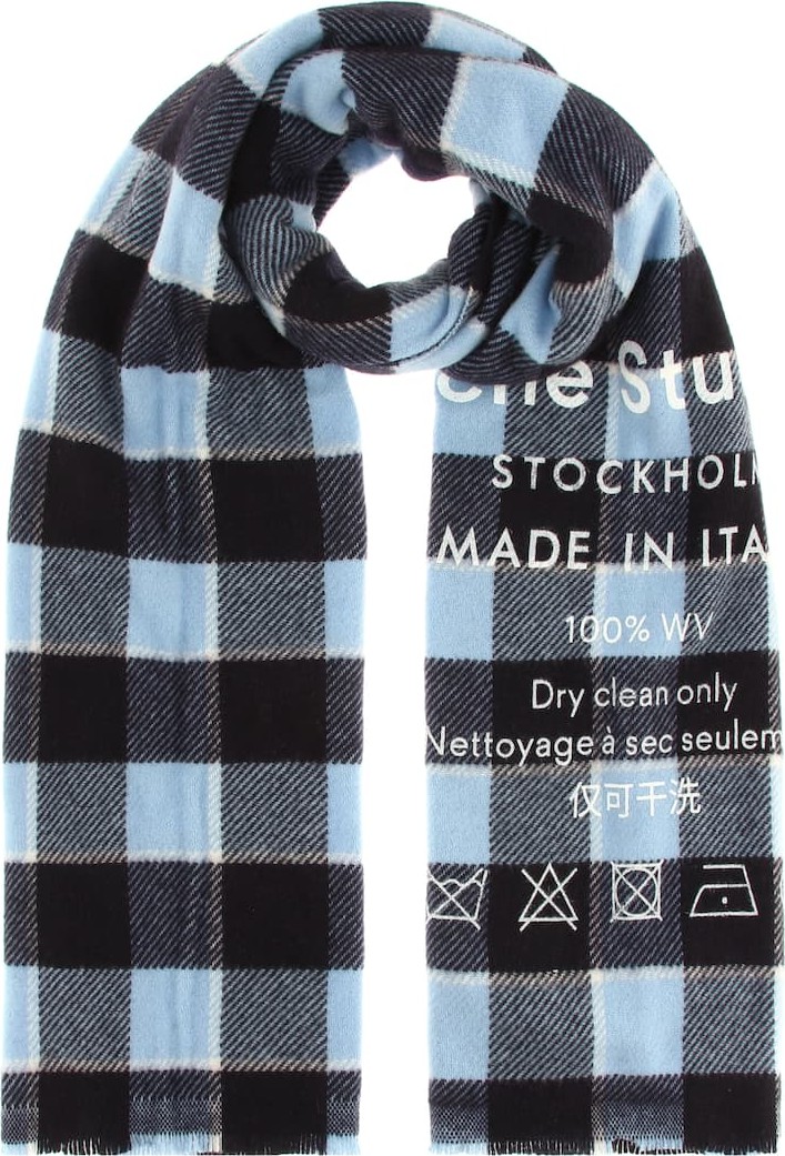 Acne Studios Checked wool scarf