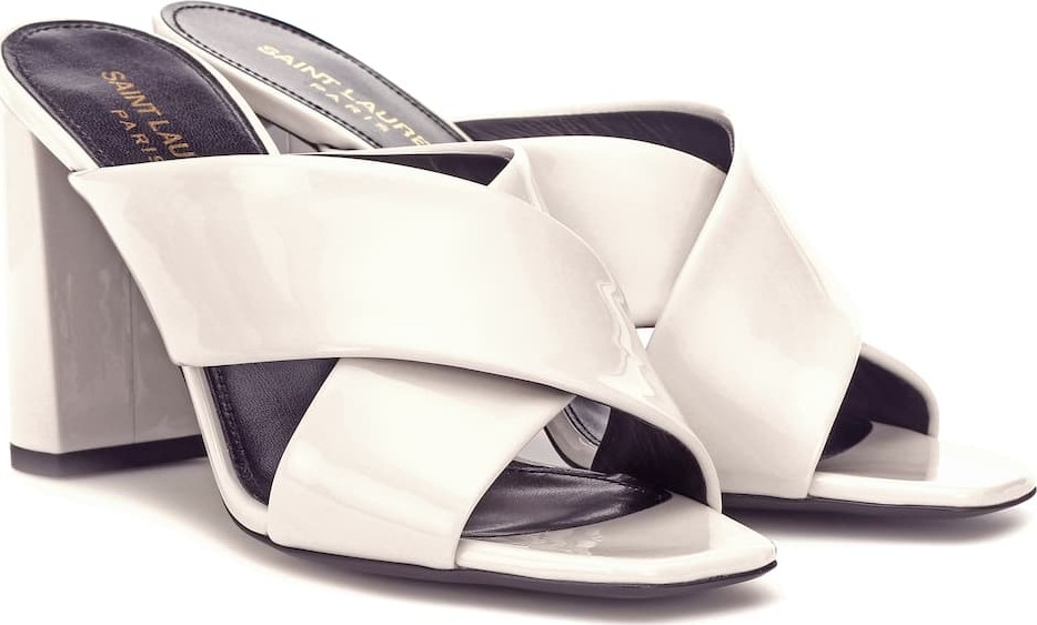 Saint Laurent Loulou 100 patent leather sandals
