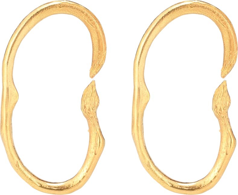 Alighieri The Surreal Lion 24kt gold-plated bronze earrings