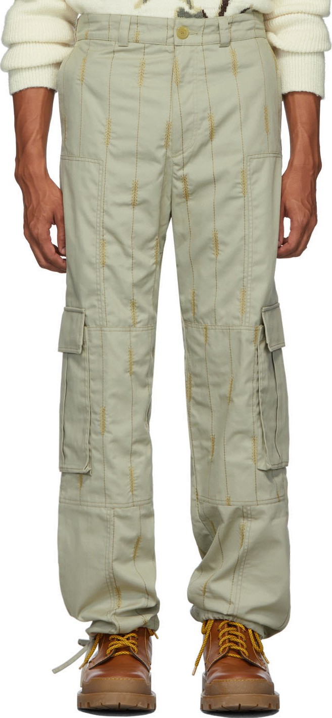 Jacquemus Beige 'Le Pantalon Blé' Trousers