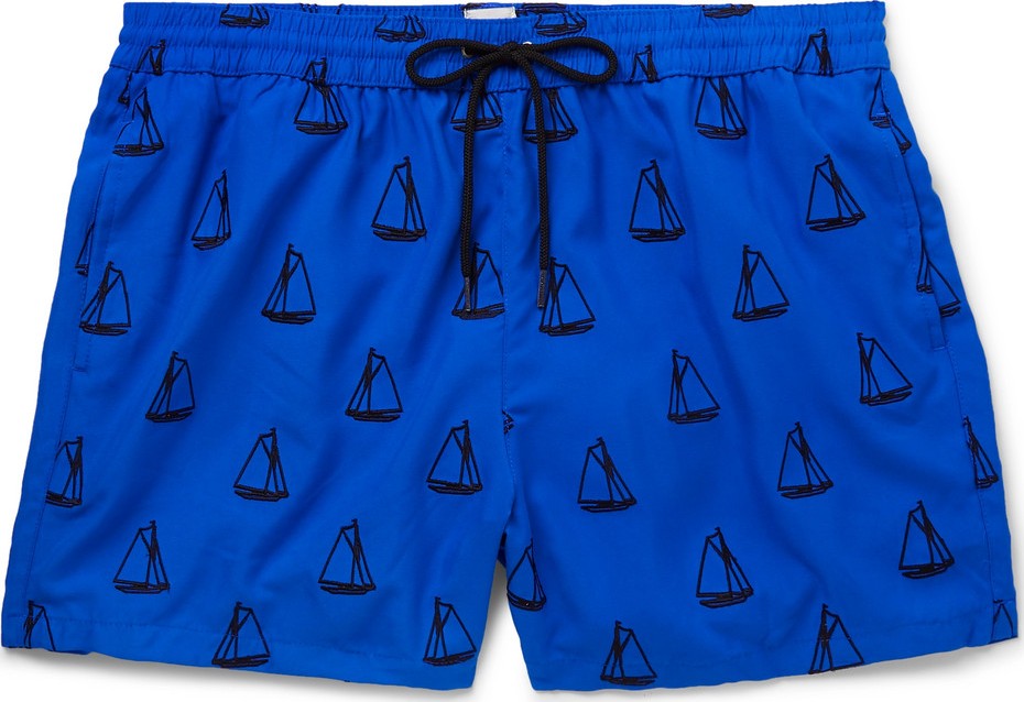 Paul Smith Mid-Length Embroidered Swim Shorts