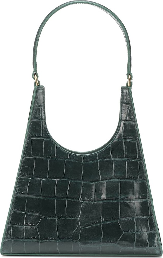 Staud Roy embossed leather shoulder bag