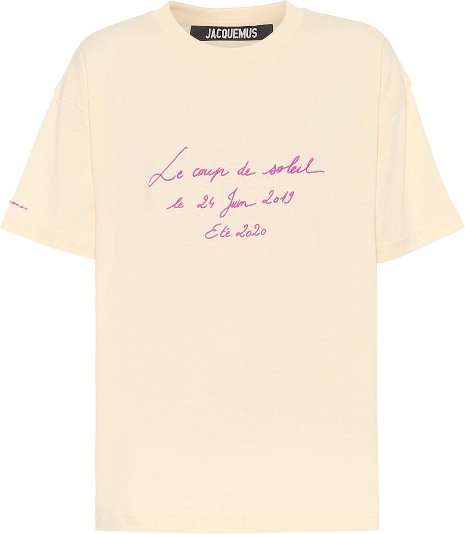 Jacquemus Embroidered cotton T-shirt