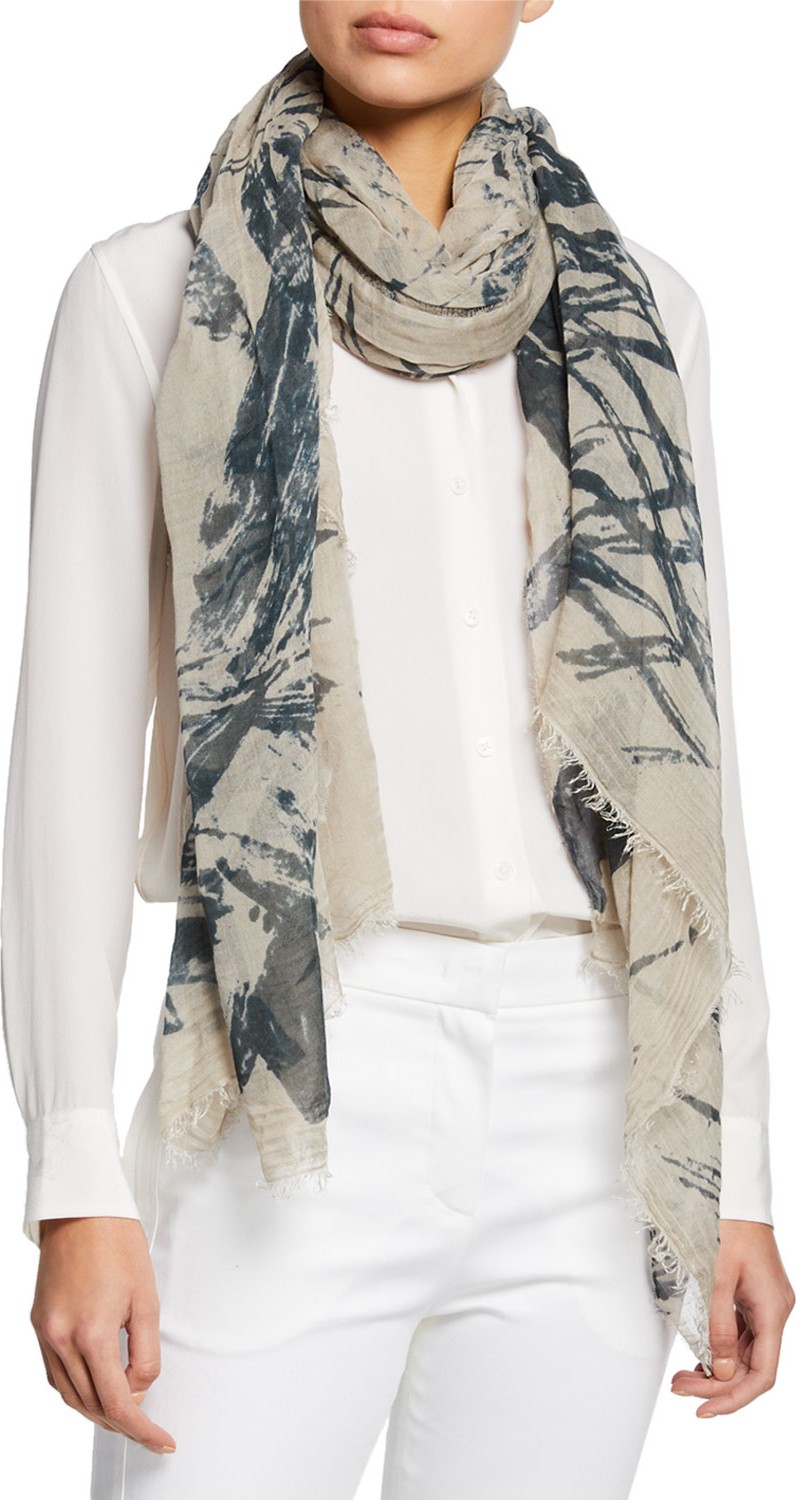 Faliero Sarti Palmira Palm Leaf Scarf