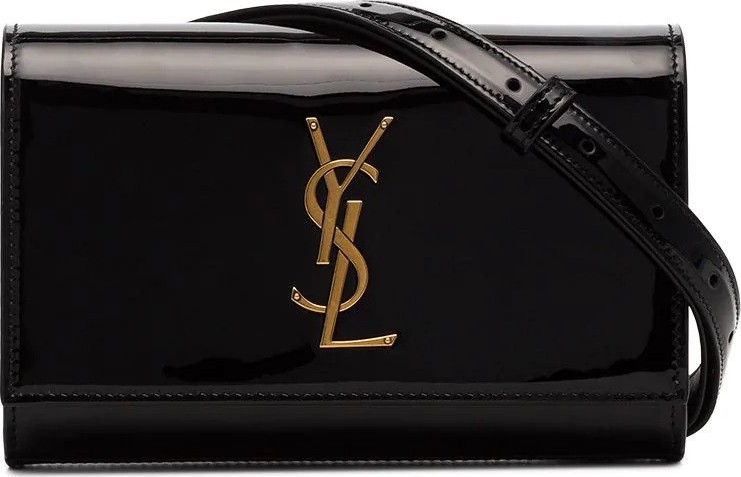 Saint Laurent Kate patent leather belt bag