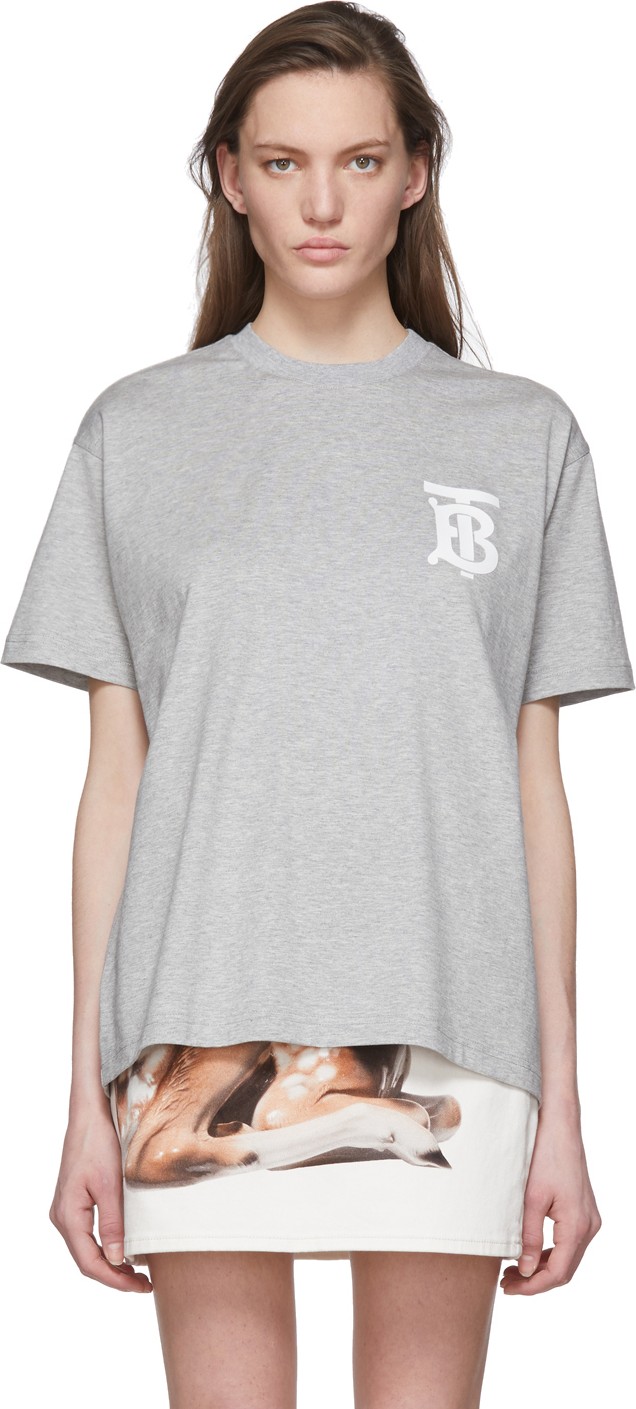 Burberry London England Grey Emerson T-Shirt