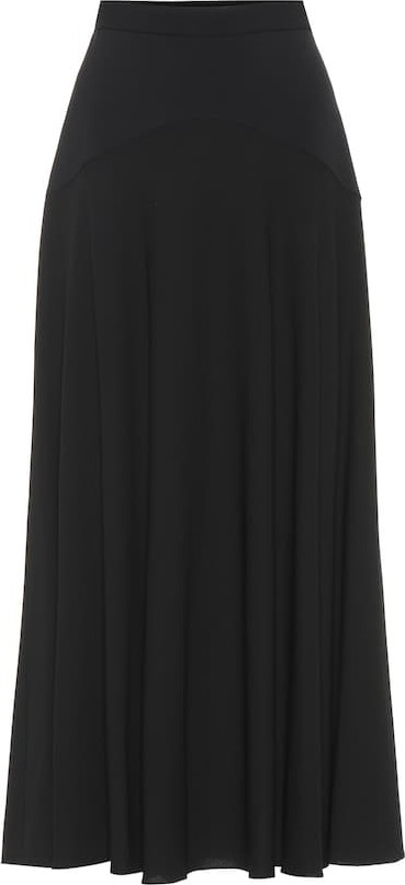 THE ROW Daya stretch-wool midi skirt