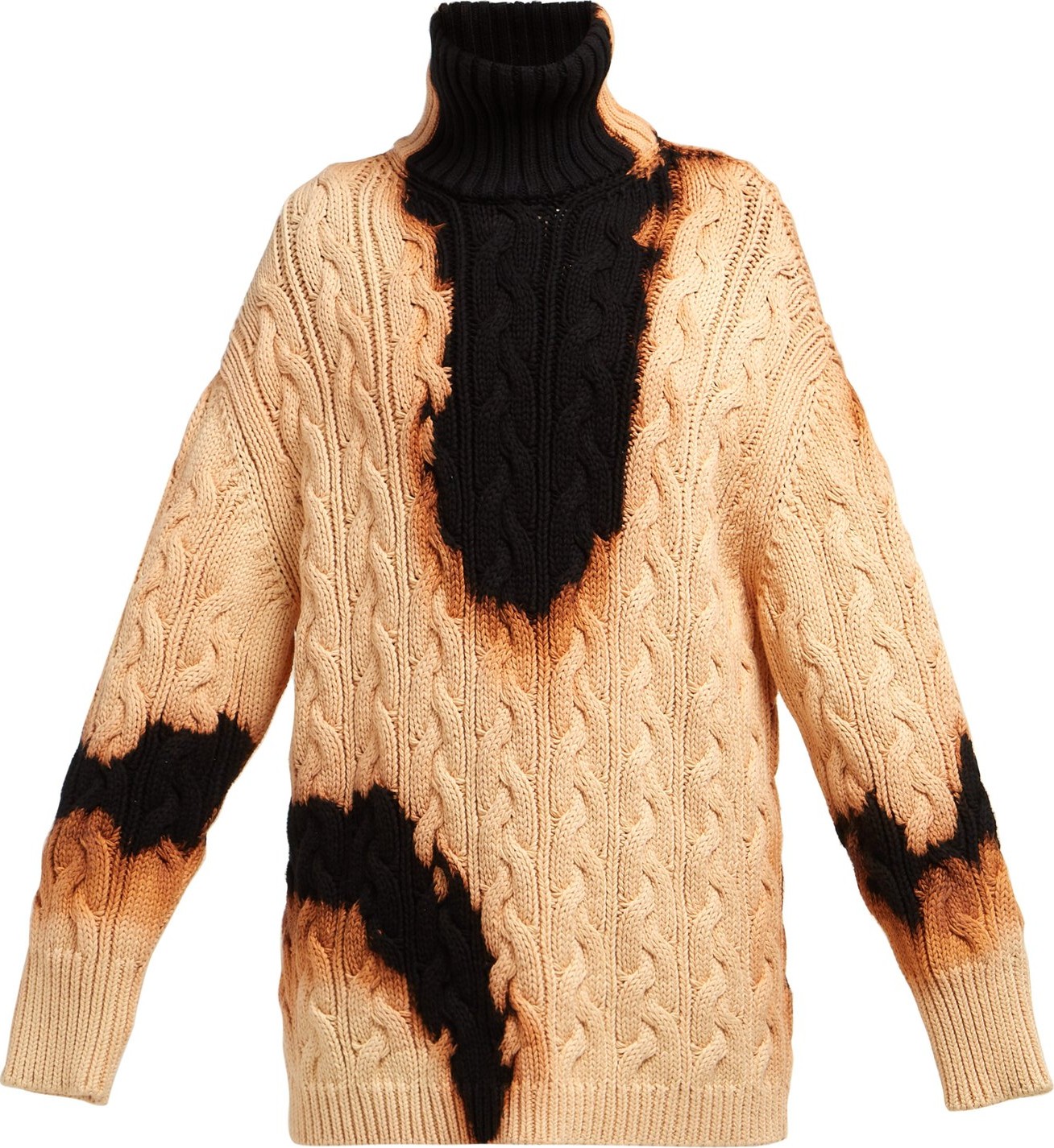 Balenciaga Oversized acid-stained cotton sweater