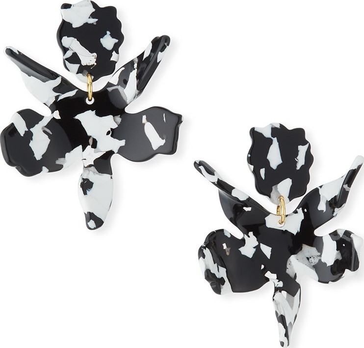 Lele Sadoughi Small Paper Lily Earrings