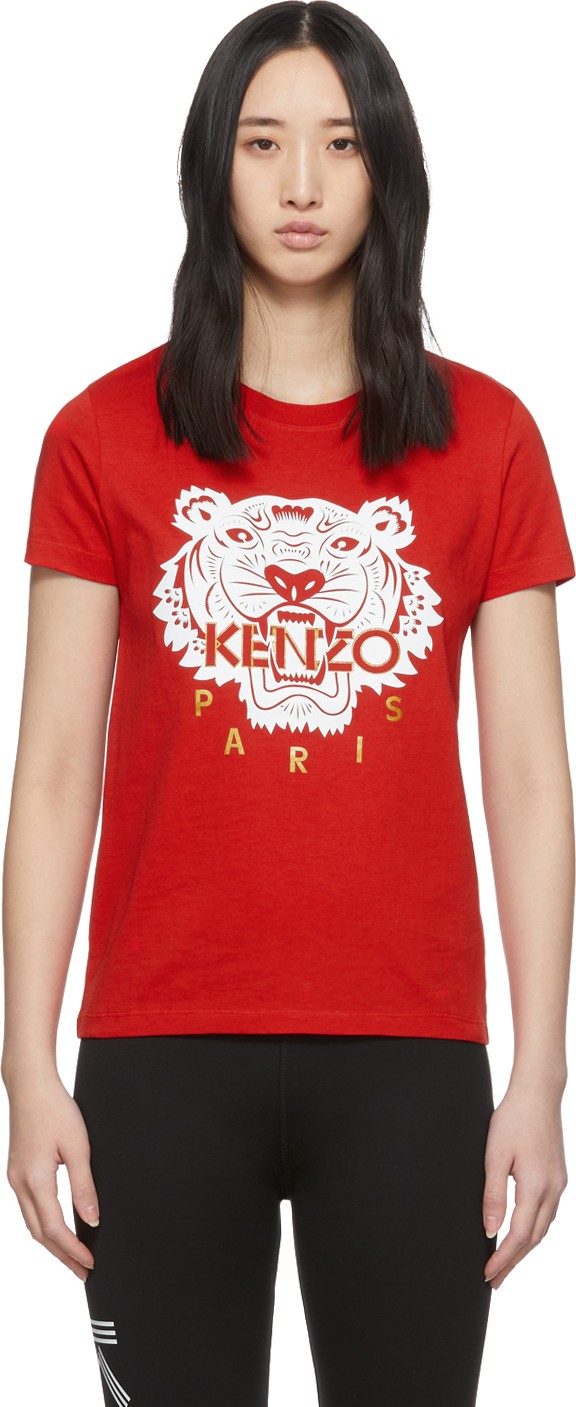 KENZO Red Limited Edition Chinese New Year Classic Tiger T-Shirt