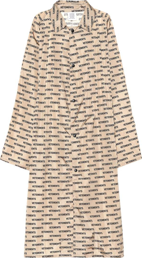 Vetements Printed raincoat