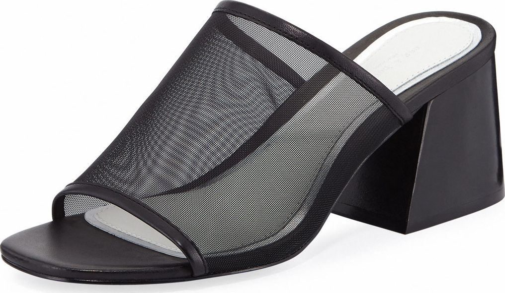 Rag & Bone Emmy Mesh Block-Heel Slide Sandal