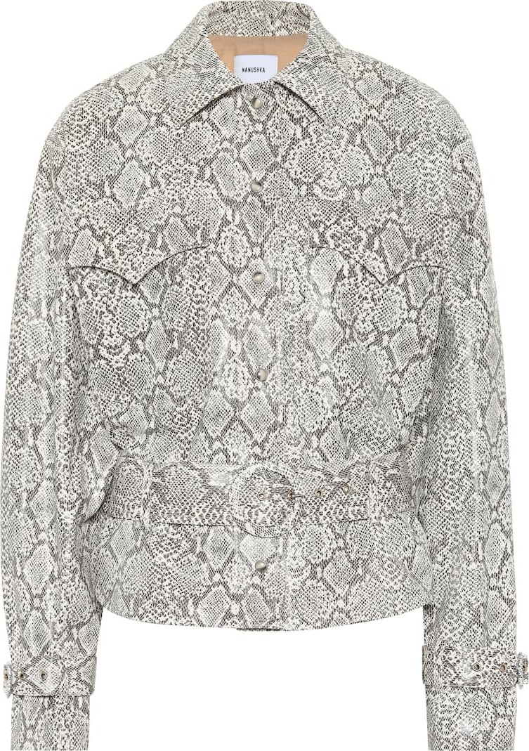 Nanushka Exclusive to Mytheresa – Iana faux snakeskin jacket