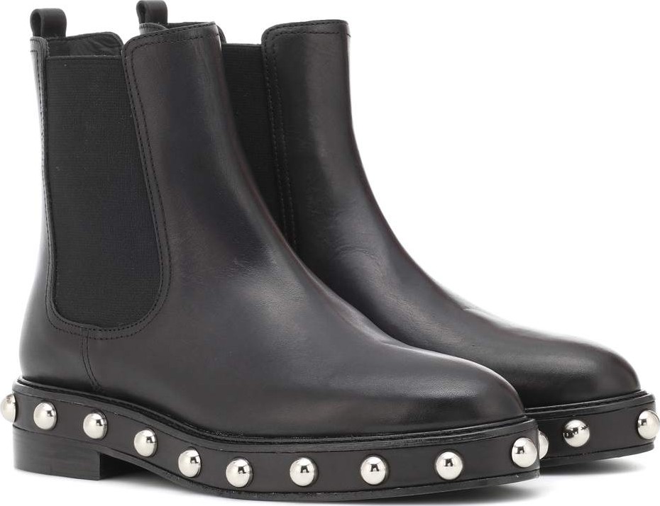 RED Valentino Embellished leather Chelsea boots