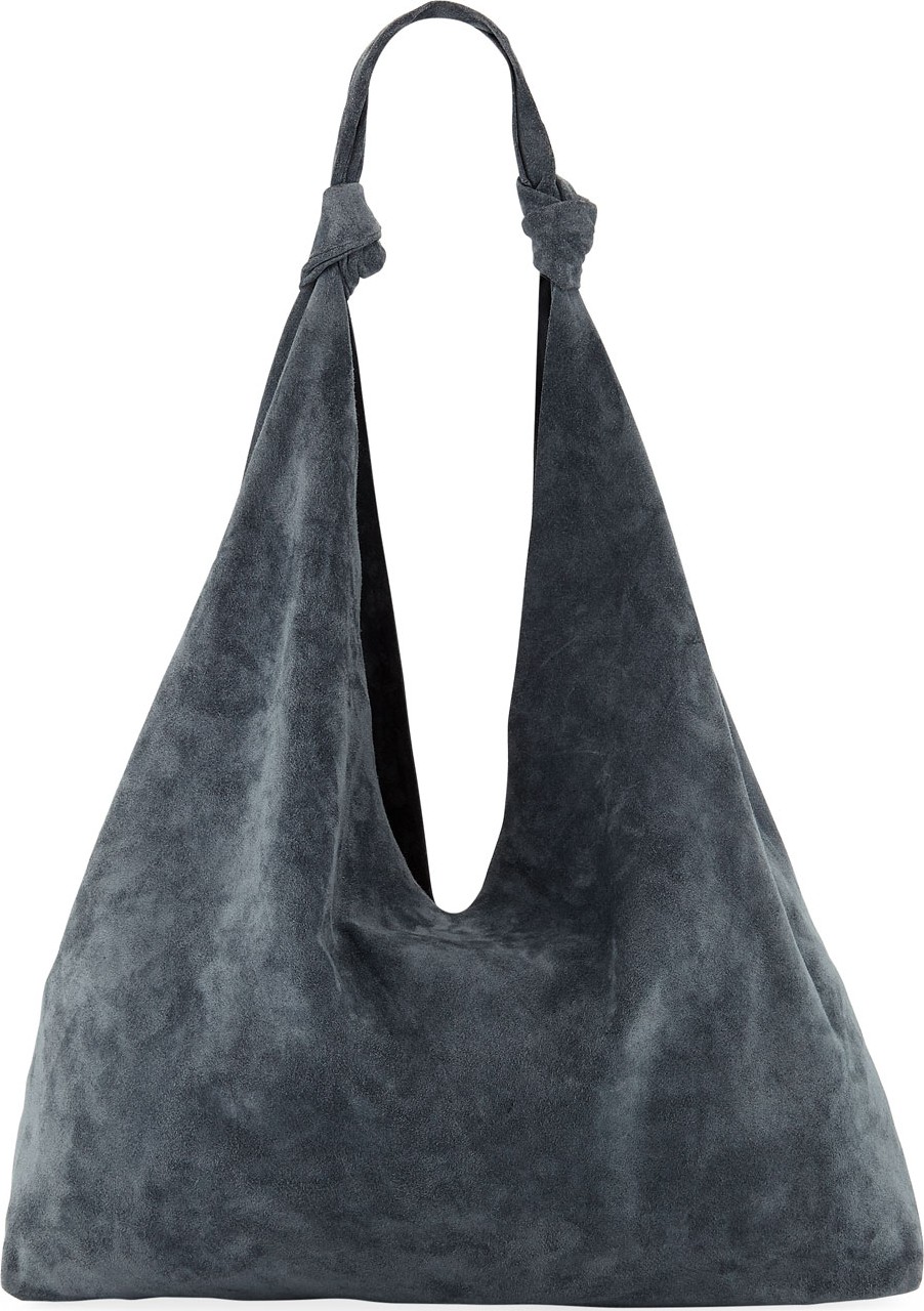 THE ROW Bindle Double-Knots Suede Hobo Bag