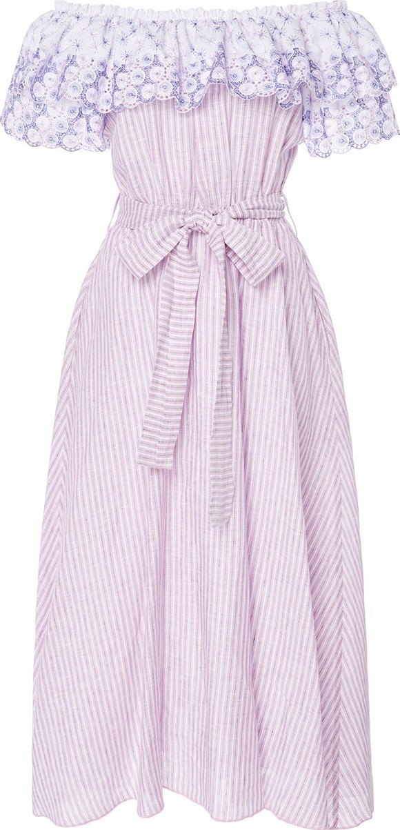 Gül Hürgel Off The Shoulder Belted Dress