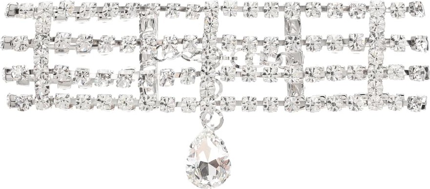 Alessandra Rich Crystal-embellished choker