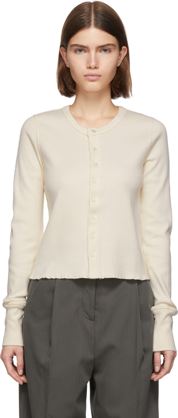 Helmut Lang Off-White Femme Cardigan