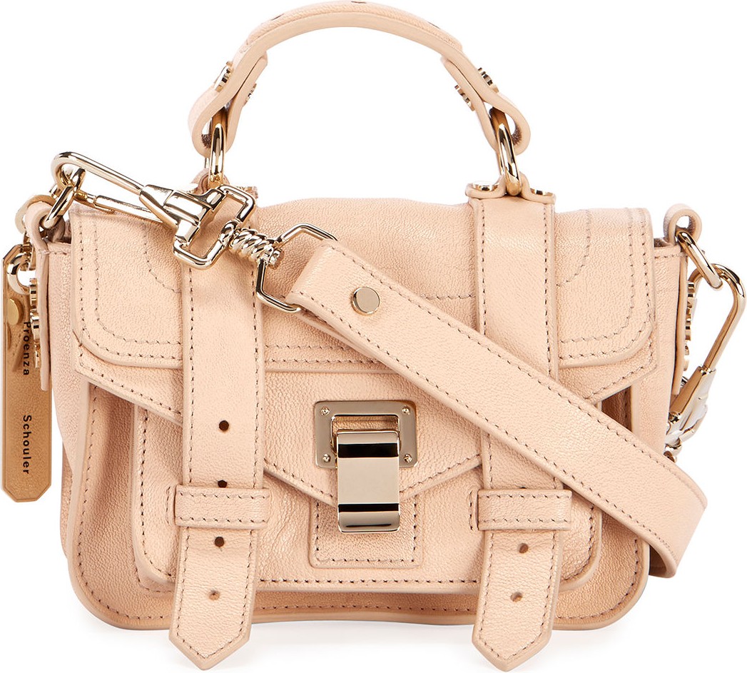 Proenza Schouler Ps1 Micro Lux Metallic Crossbody Bag