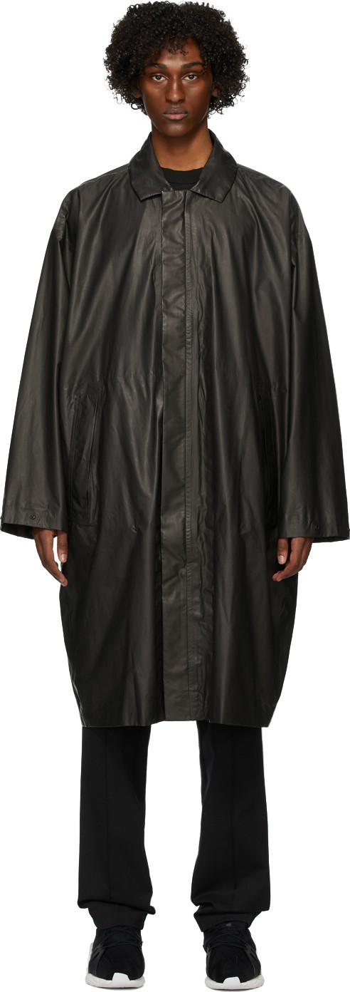Y-3 Black Travel Raincoat