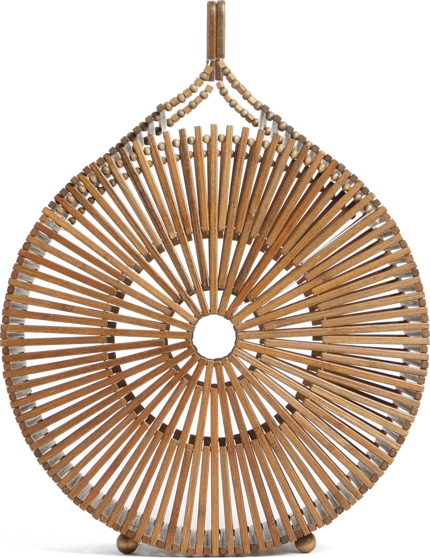 Cult Gaia Round Bamboo Top Handle Bag