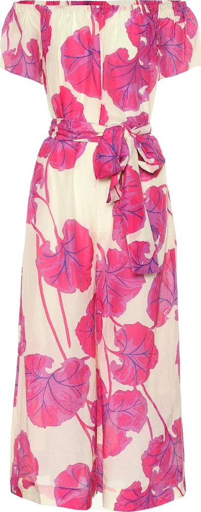 DIANE von FURSTENBERG Helena cotton and silk jumpsuit