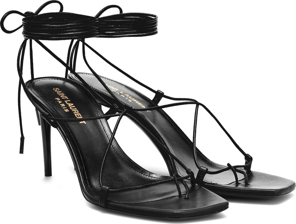 Saint Laurent Paris 75 leather sandals