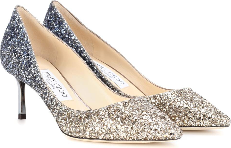 Jimmy Choo Exclusive to mytheresa – Romy 60 glitter pumps