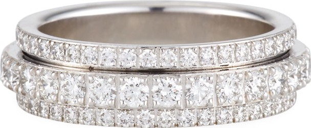 Piaget Possession Bandeau Diamond Ring in 18K White Gold, Size 54