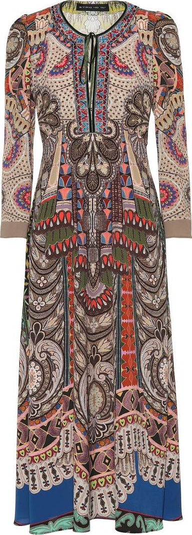 Etro Printed midi dress