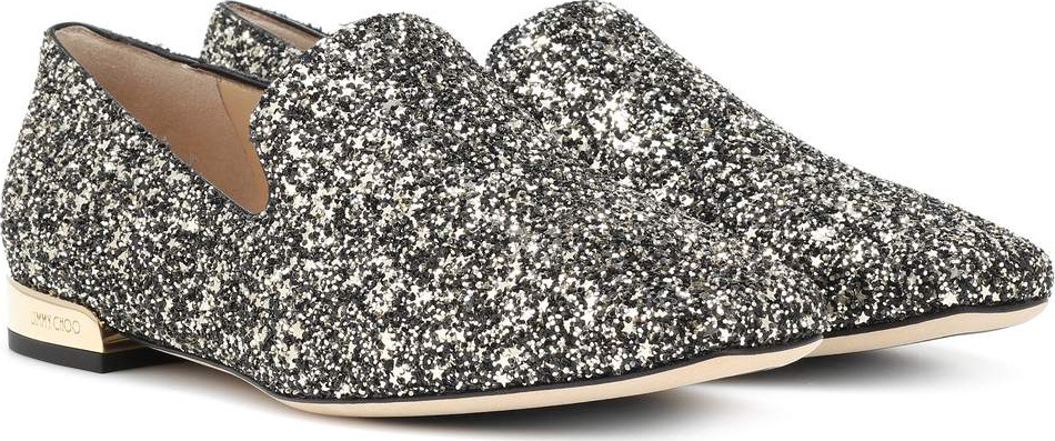 Jimmy Choo Jaida glitter ballet flats