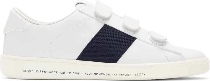 Moncler Genius White Leather Franz Scarpa Sneakers