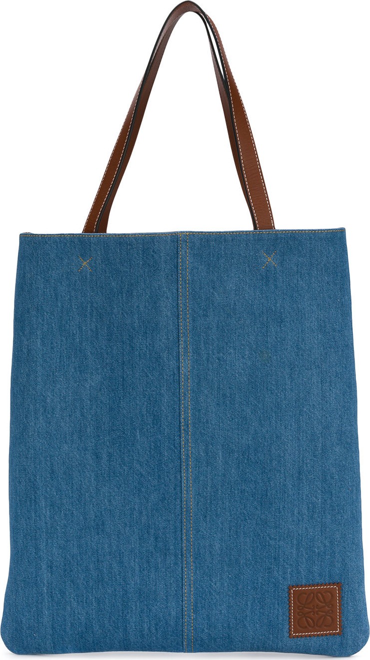 LOEWE striped shopper tote