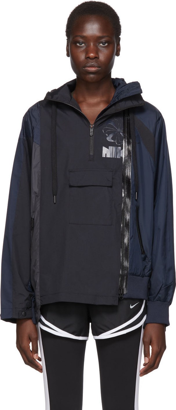 Nike Navy & Black Sacai Edition NRG Ni-01 Hooded Anorak