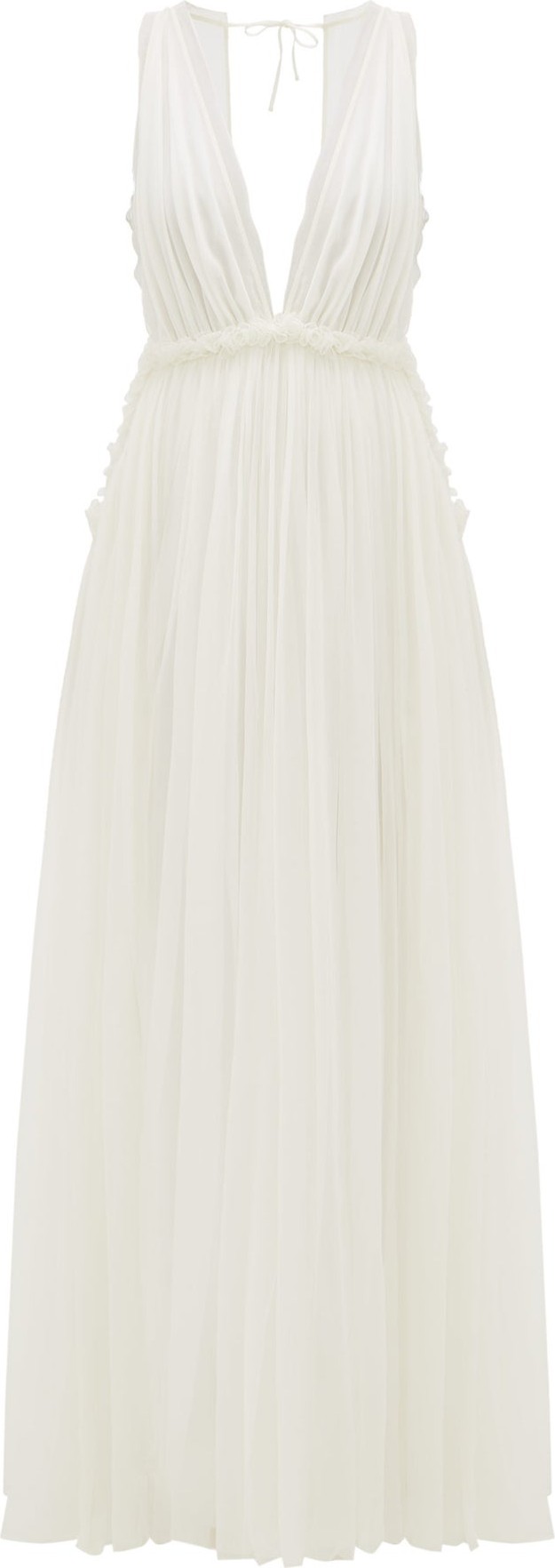 Maison Rabih Kayrouz Ruffled empire-waist chiffon gown