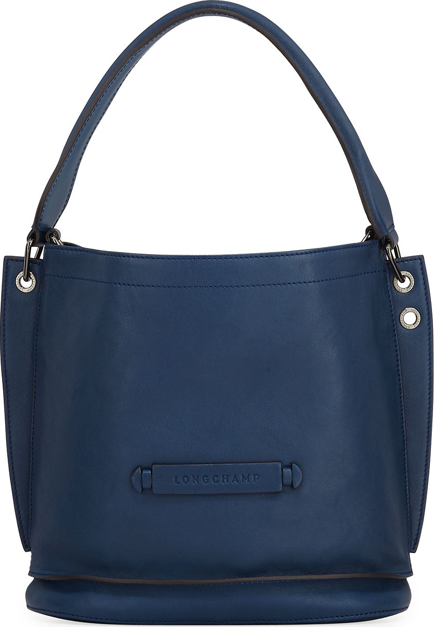 Longchamp 3D Leather Crossbody Hobo Bag