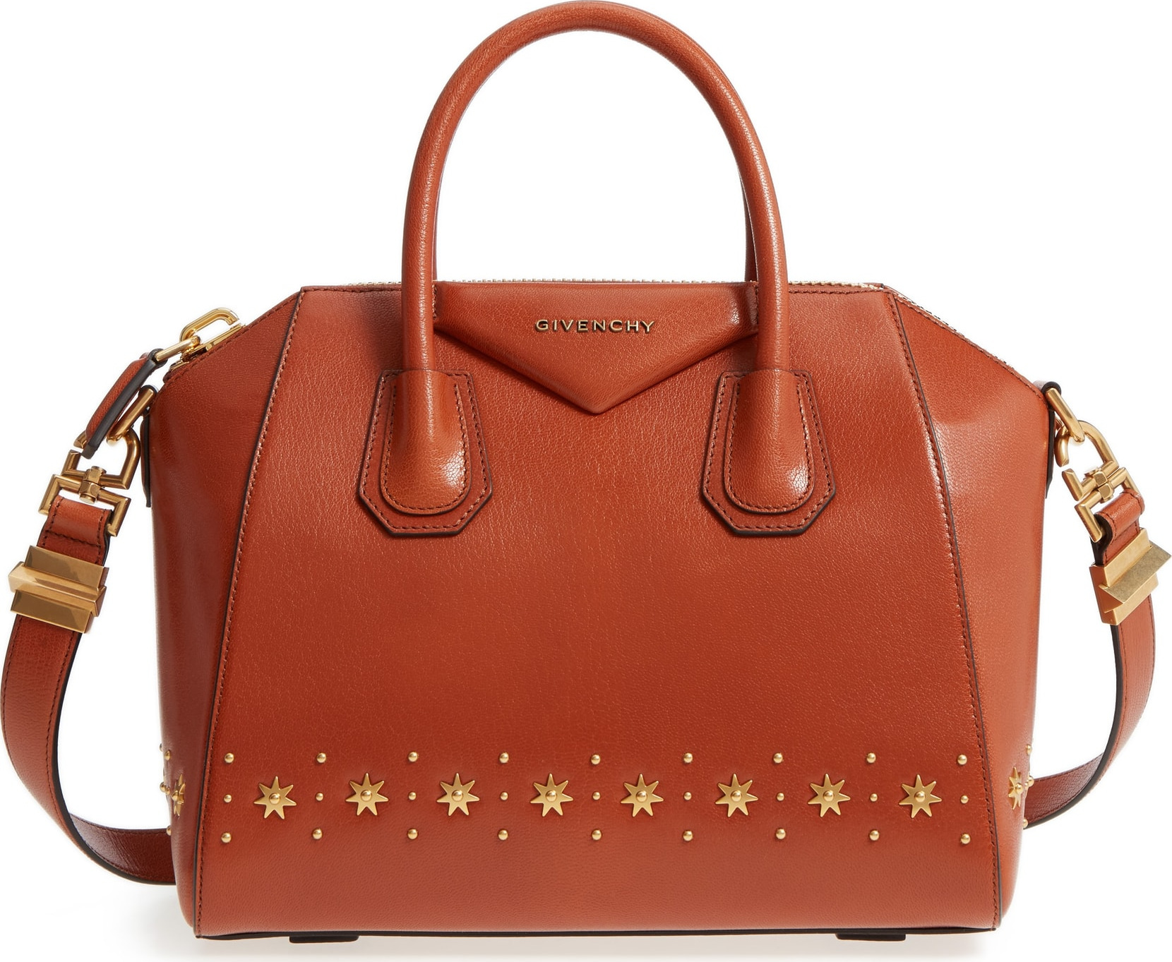 Givenchy Small Antigona Star Embellished Leather Satchel