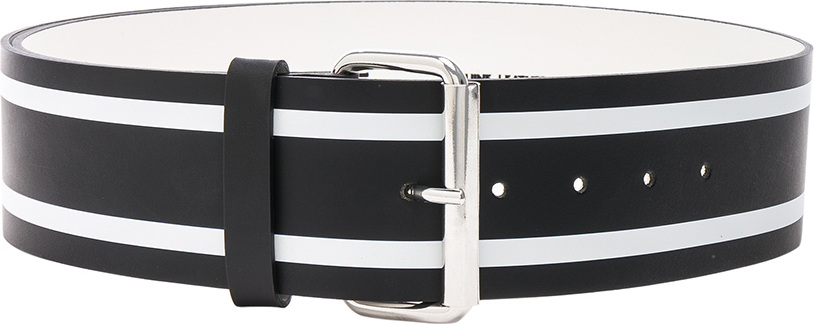 Monse Racing Stripe Print Belt