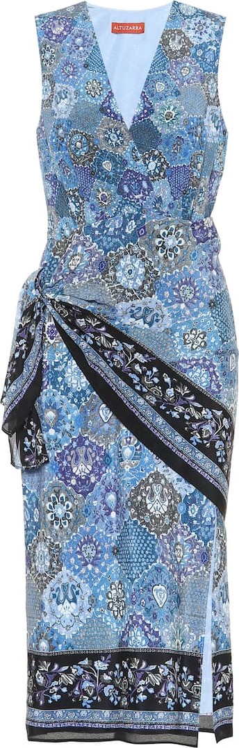 Altuzarra Sade printed silk midi dress