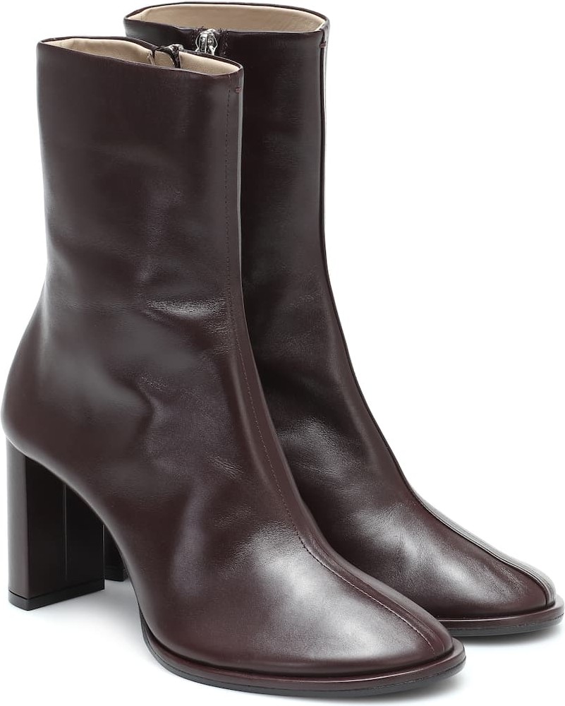 THE ROW Teatime leather ankle boots