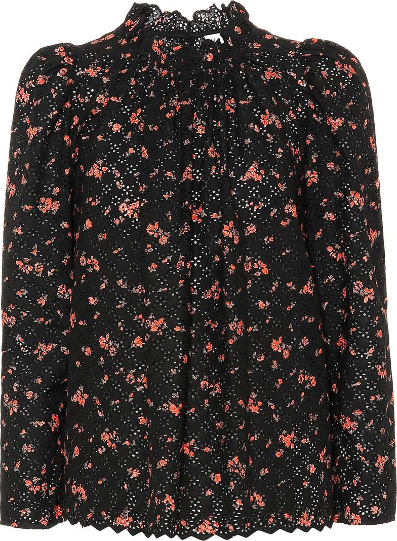 Ulla Johnson Gracie cotton eyelet lace blouse