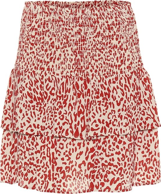 Baum und Pferdgarten Saidah printed silk-blend crêpe miniskirt