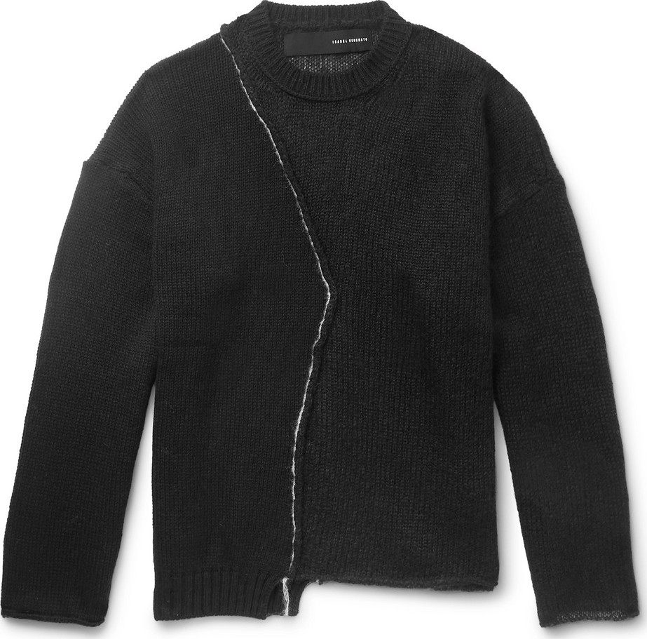 Isabel Benenato Asymmetric Knitted Sweater