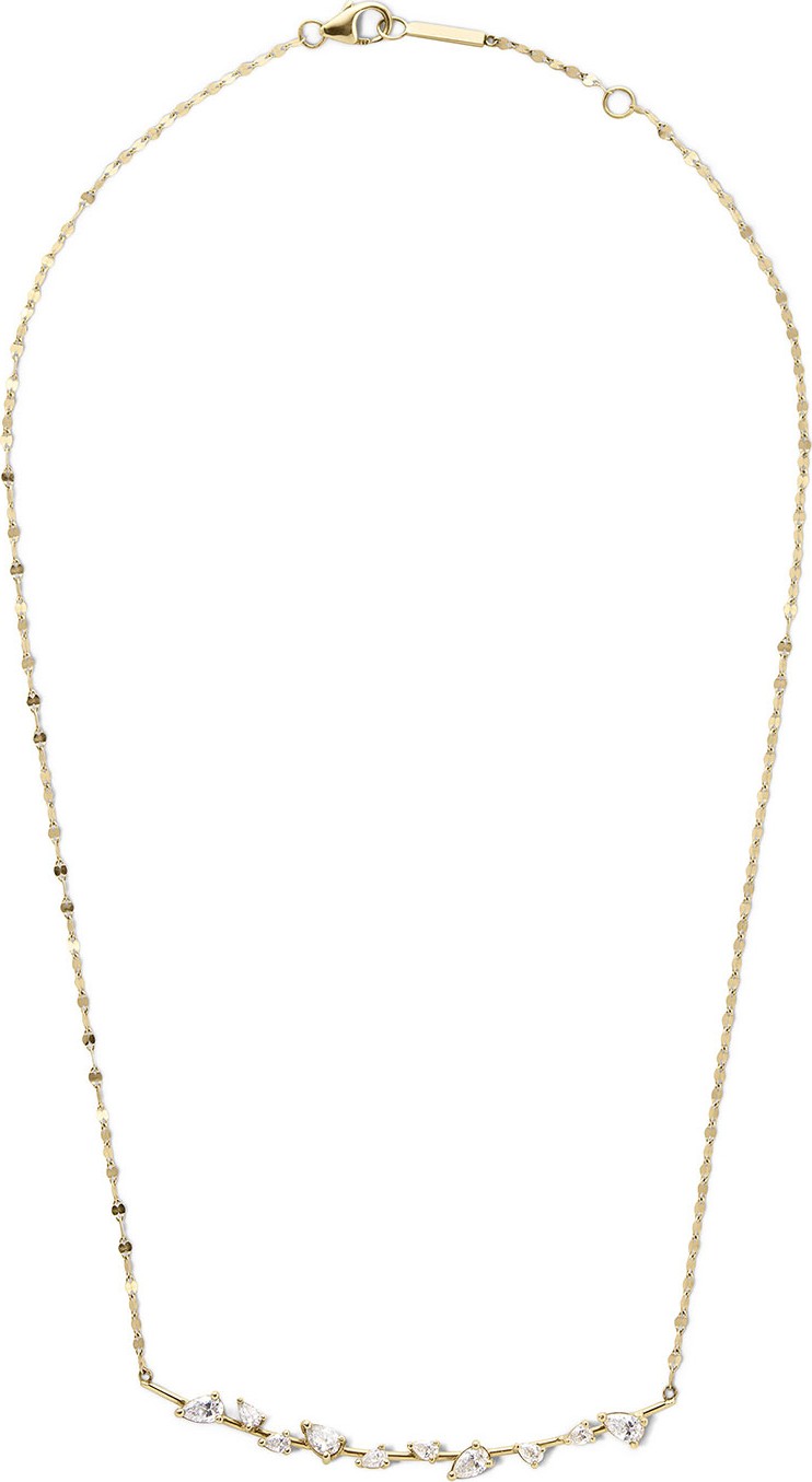 Lana 14k Gold & Diamond Pear Wire Pendant Necklace