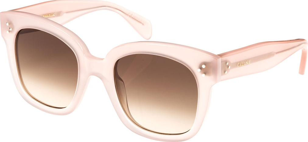 Celine Square Gradient Acetate Sunglasses, Pink Pattern