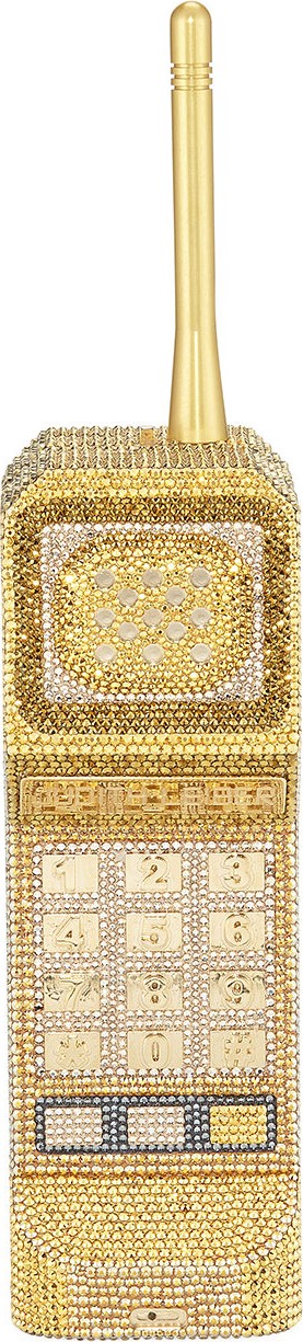Judith Leiber Call Me Brick Phone Clutch Bag